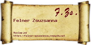 Felner Zsuzsanna névjegykártya